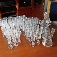bicchieri cristallo base esagonale usato