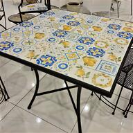 tavolo ferro mosaico sicilia usato