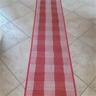 tappeto passatoia rosso usato