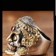 skull ring anello teschio usato