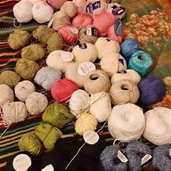 stock gomitoli lana usato