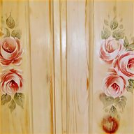dipinto fiori legno usato