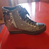 scarpe donna nero argento usato