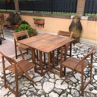 tavolo esterno pieghevole usato