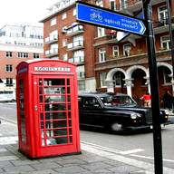 cabina telefonica inglese poster usato