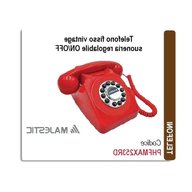 vintage rosso telefono fisso usato