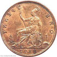 one penny 1892 usato