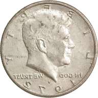 half dollar 1972 usato
