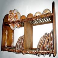 scola piatti legno usato