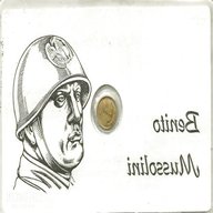 moneta centenario mussolini usato