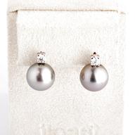 orecchini perle grigie usato