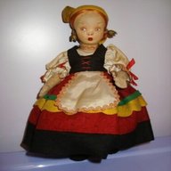 bambole antiche panno usato