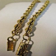 catena collana vintage corda oro 18kt 750 102gr usato