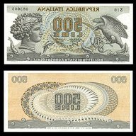 banconota 500 lire usato
