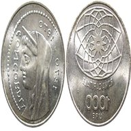 mille lire argento usato