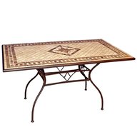 tavolo ferro mosaico 200x100 usato