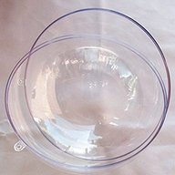 sfera plastica trasparente usato