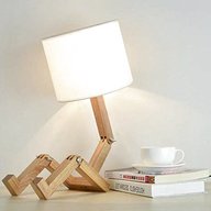 lampada legno usato