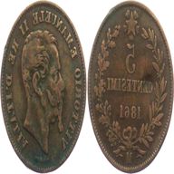5 centesimi 1861 usato