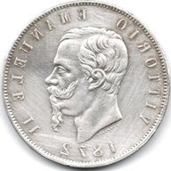 5 lire regno d italia usato