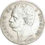 5 lire 1879 usato