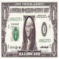 banconota 1 dollaro usato