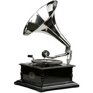 grammofono antico record usato