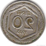 20 centesimi 1918 usato