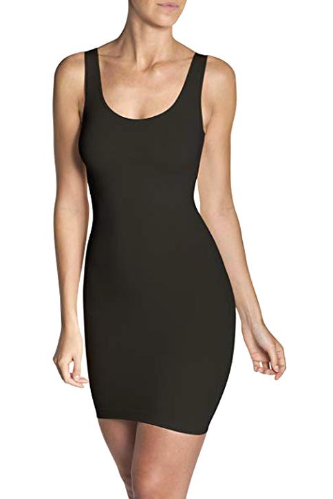 48 Amazon Moda Donna Abbigliamento Intimo Intimo modellante Strapless Shapewear Dress Sottoveste Modellante Beige 