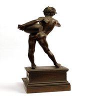 scultura bronzo acquaiolo in vendita usato