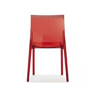 sedia policarbonato rosso usato