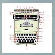 macchine scrivere d epoca olivetti usato