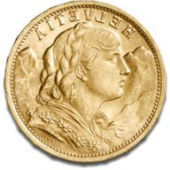 20 franchi svizzeri oro usato