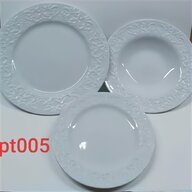 servizio piatti porcellana bianca usato