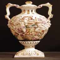 vaso ceramica capodimonte usato