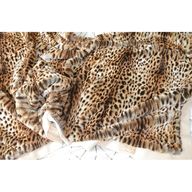 pelliccia in leopardo ecologica usato