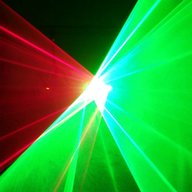 effetto luce laser usato