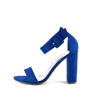 sandali tacco blu usato