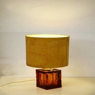 lampada vetro anni 70 usato