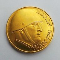 moneta oro mussolini usato