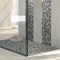 mosaico bagno vetro usato