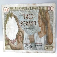 banconote francesi 100 franchi usato