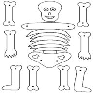 scheletro marionetta usato