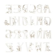 lettere alfabeto stampi usato