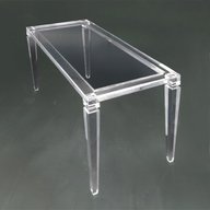 tavolo plexiglass usato