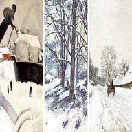quadri con neve usato