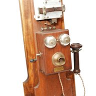 telefono anni 20 legno usato