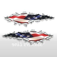 bandiera americana adesivi usato