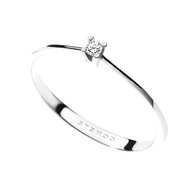 anello solitario diamante bigiotteria usato