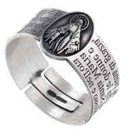 anello rosario argento 925 regolabile usato